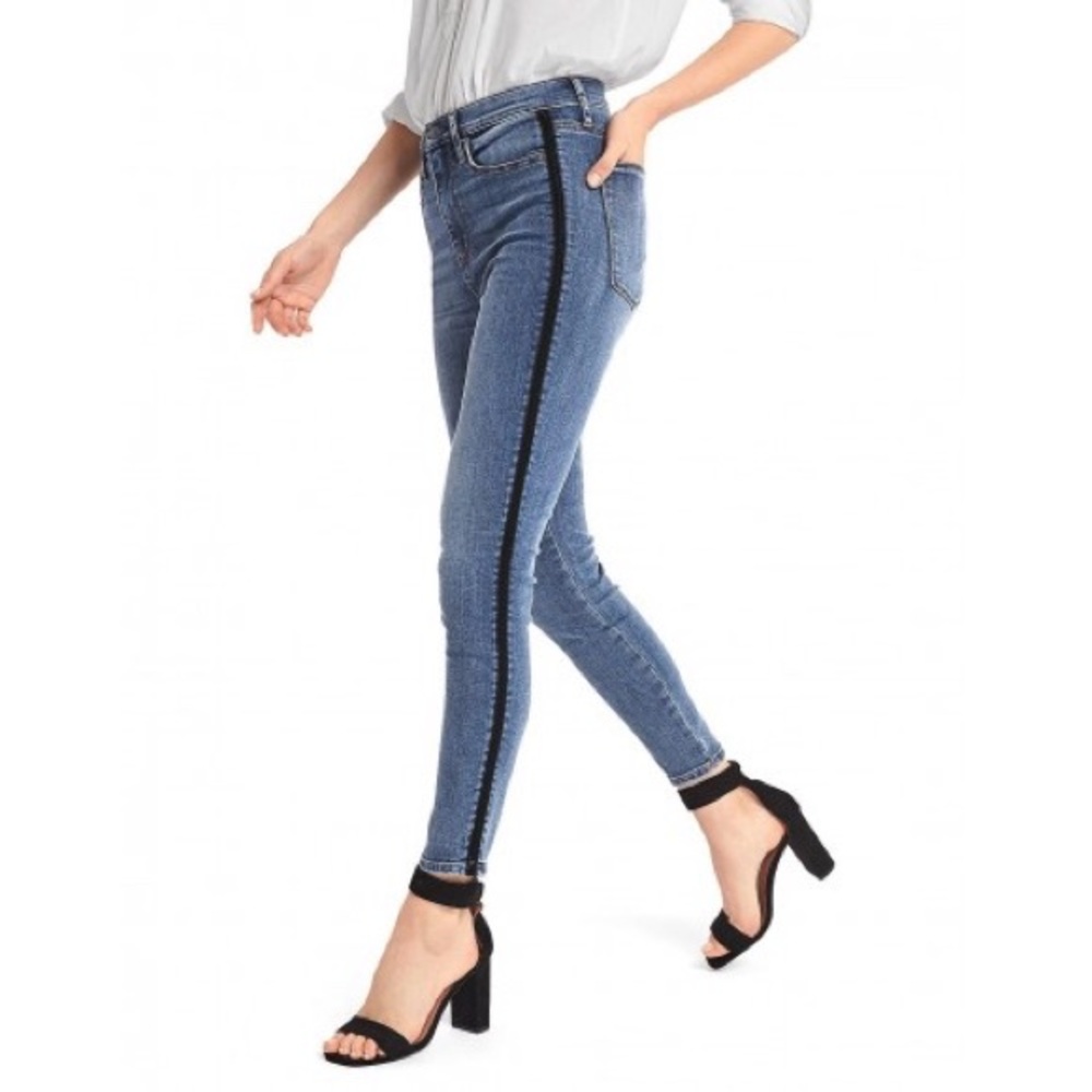 Gap True Skinny Jeans w/ Velvet Trim